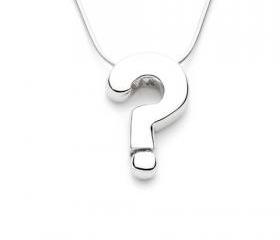 Question Mark - Handmade Sterling Silver Pendant By Purplefish Designs ...