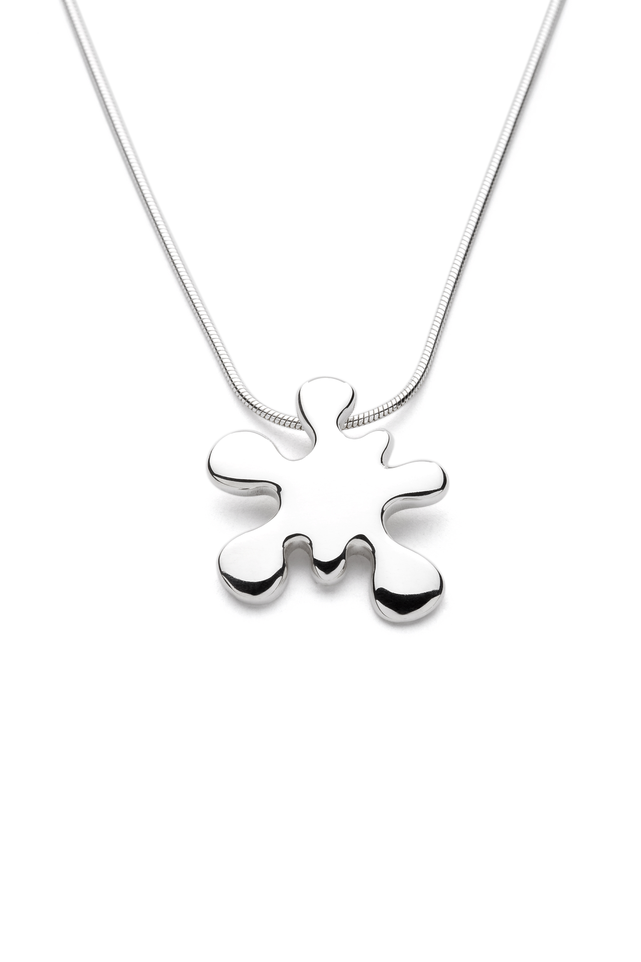 Ink Splat - Handmade Sterling Silver Pendant By Purplefish Designs on ...